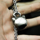 Cute Skull Cat Pendant - 925 Sterling Silver Handmade Gothic