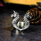 Twin Dragons Ring ¨C 925 Silver Handmade