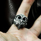 Goggled Owl Ring ¨C Handmade 925 Silver Forest Guardian Band
