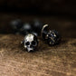 Human Skull Cufflinks - 925 Silver Handmade