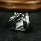 Joker Smile Ring ¨C Handmade 925 Silver Evil Grin Band