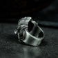 Lion Mask Ring ¨C Handmade 925 Silver Gothic Beast Band