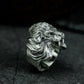 Lion Mask Ring ¨C Handmade 925 Silver Gothic Beast Band