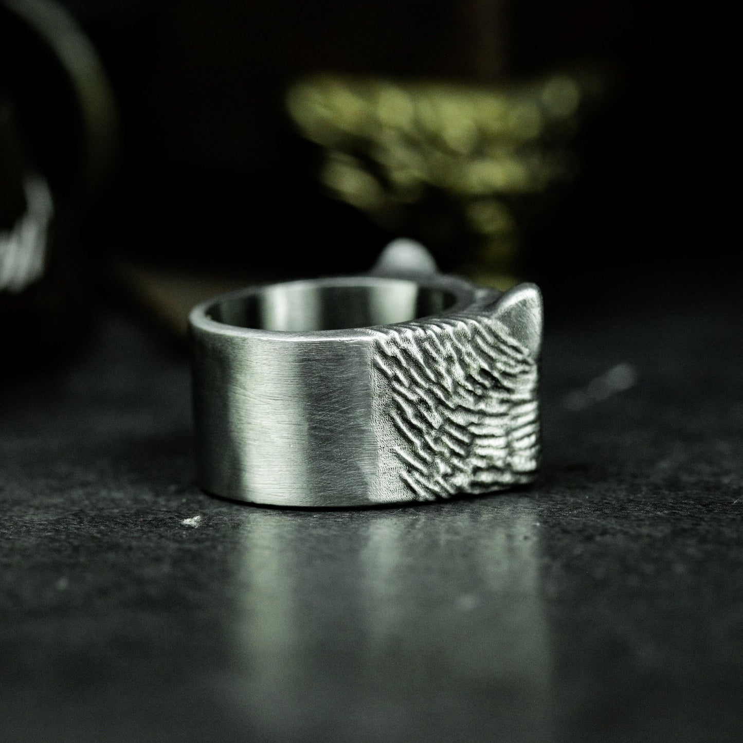 Grinning Cat Ring - 925 Silver Handmade