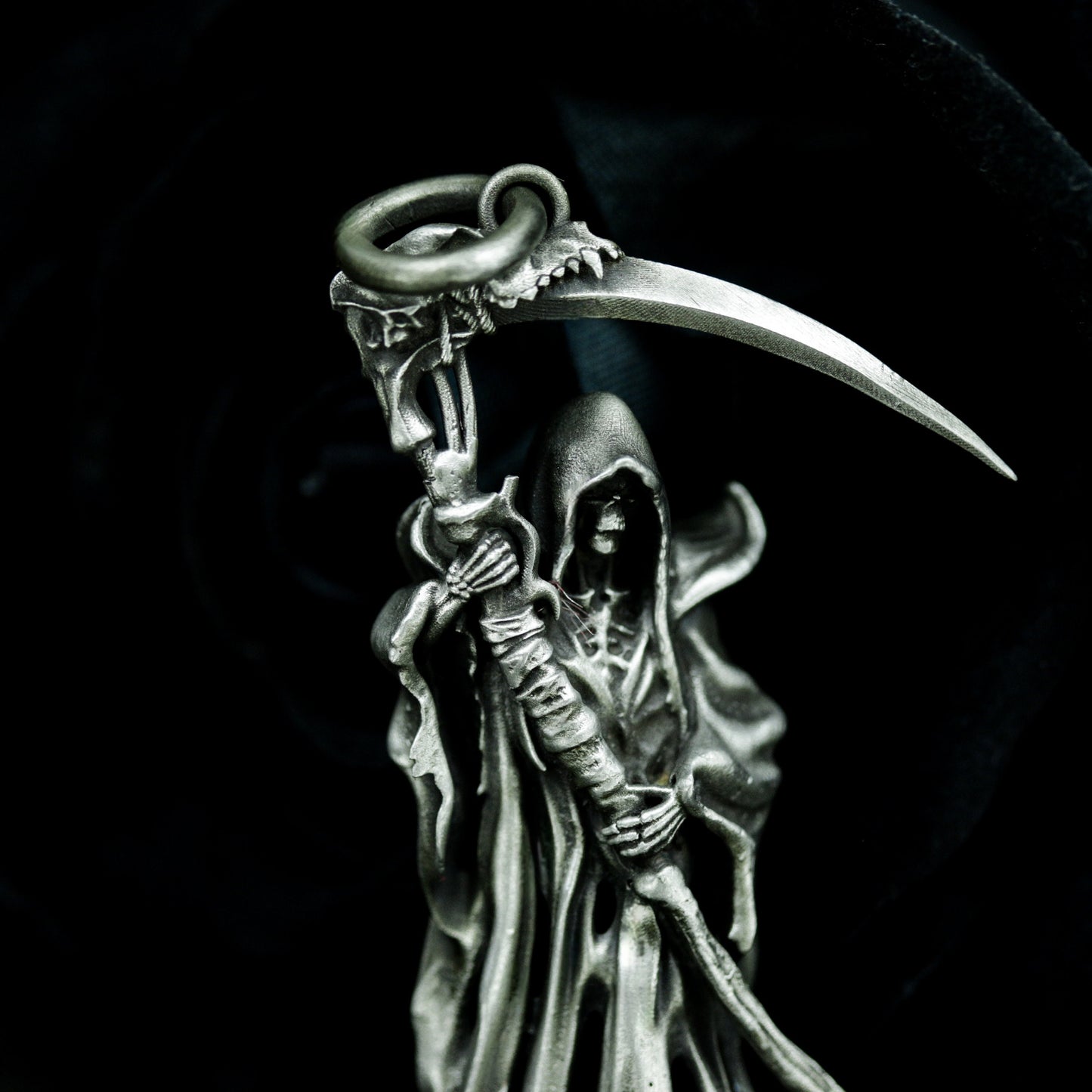 Grim Reaper Pendant (Alternate Pose) ¨C 925 Sterling Silver Handmade