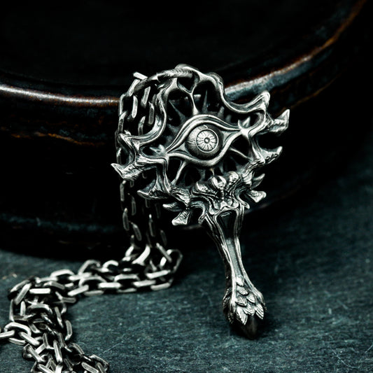 Ornate Eye Pendant ¨C 925 Silver Handmade