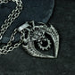 Winged Beast Pendant ¨C Handmade 925 Silver Gothic Shield Necklace