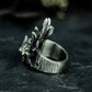 Wizard Mask Skull Ring - 925 Silver Handmade