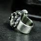 Snarling Bulldog Ring - 925 Silver Handmade Fierce Companion
