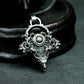 Totem Deer Eye Pendant - 925 Silver Handmade