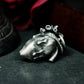 Mind Heart Face Pendant ¨C Handmade 925 Silver Surreal Anatomy Necklace