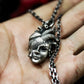 Mind Heart Face Pendant ¨C Handmade 925 Silver Surreal Anatomy Necklace
