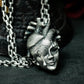 Mind Heart Face Pendant ¨C Handmade 925 Silver Surreal Anatomy Necklace