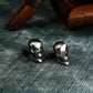 Faceless Skull Cufflinks - 925 Sterling Silver Handmade