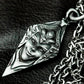 Face on Blade Pendant ¨C 925 Silver Handmade