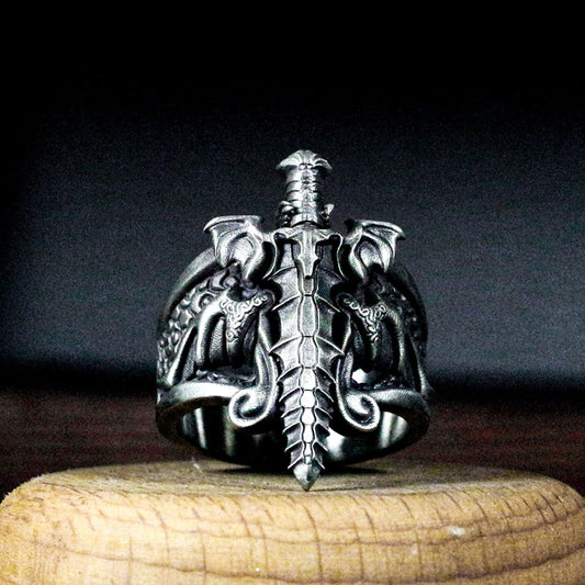Angel's Sword Ring ¨C Handmade 925 Silver Holy Blade Band