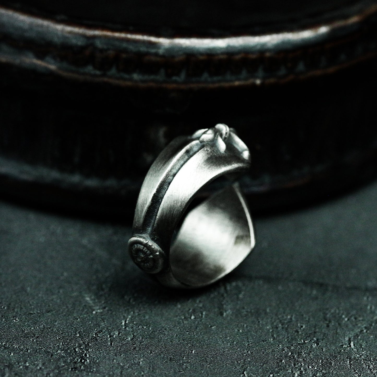 Iris Ring ¨C Handmade 925 Silver Open Eye Adjustable Band