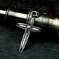 Torn Ghost Cross Pendant - 925 Silver Handmade