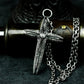 Torn Ghost Cross Pendant - 925 Silver Handmade