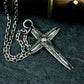 Torn Ghost Cross Pendant - 925 Silver Handmade