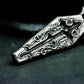 Gothic Coffin Pendant with Ornate Carvings ¨C 925 Sterling Silver Handmade