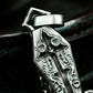 Gothic Coffin Pendant with Ornate Carvings ¨C 925 Sterling Silver Handmade
