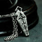 Gothic Coffin Pendant with Ornate Carvings ¨C 925 Sterling Silver Handmade