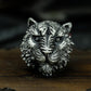 Big Tiger Head Ring - 925 Silver Handmade