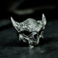 Bull Skull Ring ¨C Handmade 925 Silver Warrior Band