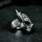 Bull Skull Ring ¨C Handmade 925 Silver Warrior Band