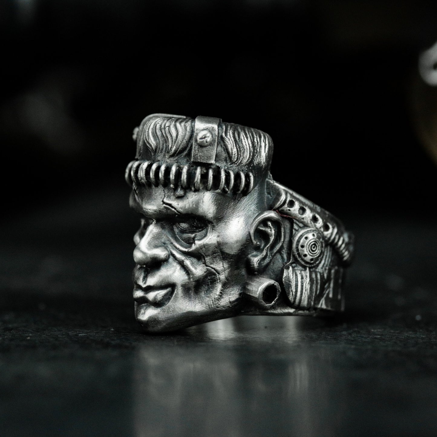 Frankenstein Ring ¨C 925 Silver Handmade