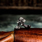 Three Headed Skull Cufflinks - 925 Sterling Silver Handmade