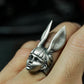 Bunny Girl Ring - 925 Silver Handmade Surreal Portrait