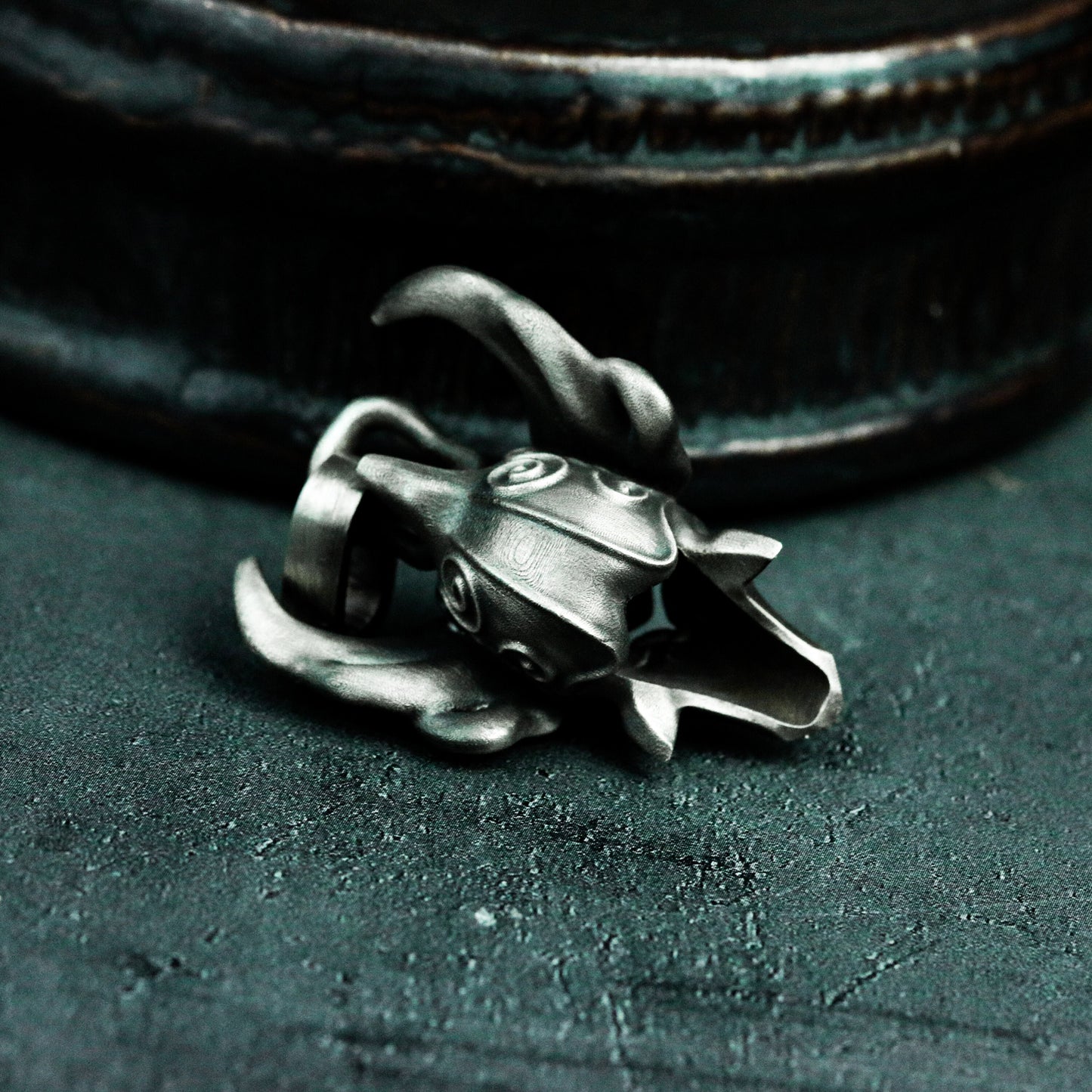 Horned Mask Pendant ¨C 925 Silver Handmade