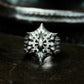 Gear Star Ring ¨C Handmade 925 Silver Steampunk Core Band