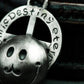 Smiley Skull Pendant ¨C Handmade 925 Silver Dark Humor Necklace