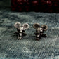 Roaring Mouse Skull Cufflinks - 925 Silver Handmade