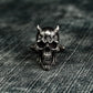 Devil Horn Skull Cufflinks, 925 Silver Handmade