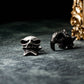 Victorian Skull Steampunk Cufflinks - 925 Sterling Silver Handmade