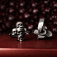 Cross Skull Cufflinks - Christian Design - 925 Sterling Silver Handmade