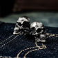 Human Skull Cufflinks - 925 Sterling Silver Handmade