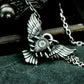 Winged Eye Gear Pendant ¨C 925 Silver Handmade
