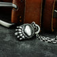 Tribal Paw Pendant with Geometric Pattern - 925 Sterling Silver Handmade