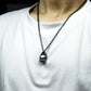 Tribal Paw Pendant with Geometric Pattern - 925 Sterling Silver Handmade