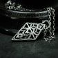 Geometric Gothic Lace Pendant ¨C 925 Sterling Silver Handmade
