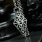 Geometric Gothic Lace Pendant ¨C 925 Sterling Silver Handmade