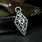 Geometric Gothic Lace Pendant ¨C 925 Sterling Silver Handmade