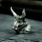 Bull Totem Ring ¨C Handmade 925 Silver Tribal Guardian Band