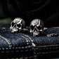 Mutilated Skull Cufflinks - 925 Sterling Silver Handmade