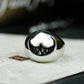 Smiley Face Gothic Ring - 925 Silver Handmade